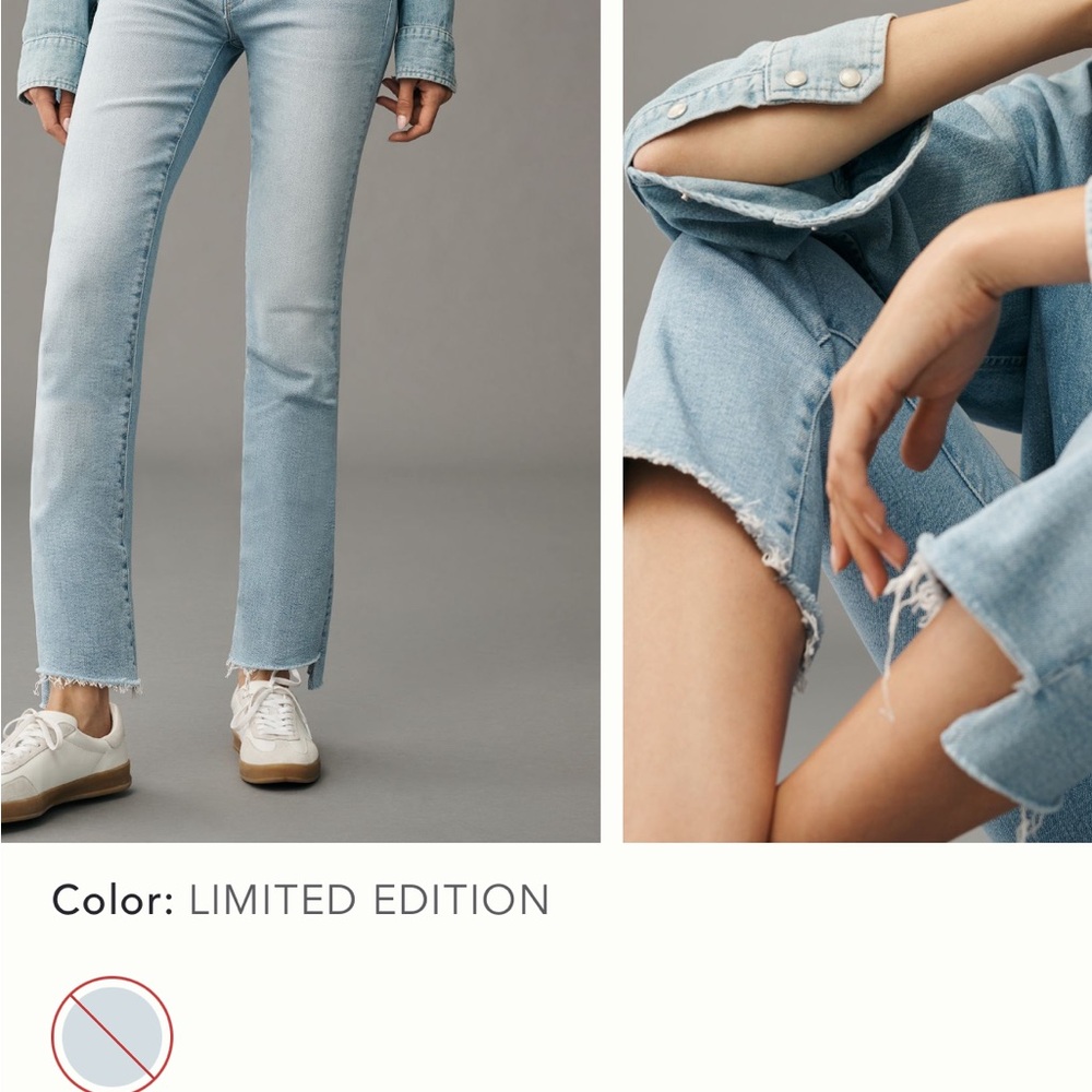 MOTHER Light Blue Straight Leg Jeans